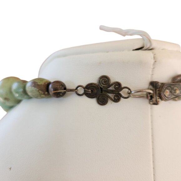 Turquoise Bead Necklace Statement Southwestern Natural Stone Jewelry 113.4 grams - Picture 6 of 8